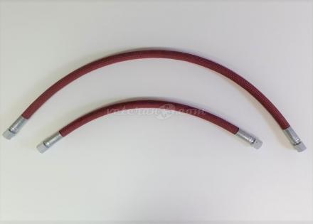 Červené hadice k tlakoměru oleje (45 a 70cm)
